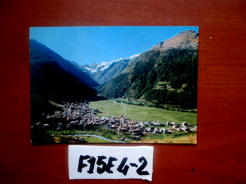 CARTOLINA COGNE PANORAMA VIAGG. 1988 CON FRANC. (F15E4-2)