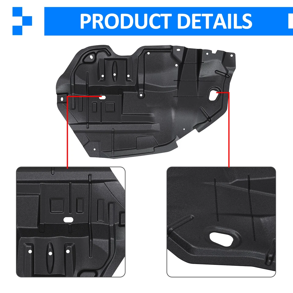 Fit For Toyota Camry 2012-2014 Front Engine Splash Shield Under Cover Left&Right Foto 4 de 4