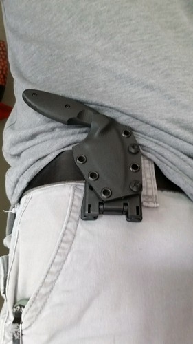 Funda Ka-Bar TDI 1480 Kydex, estilo panqueque con accesorio estilo Tek-lok (BK) - Imagen 6 de 10