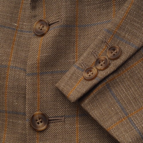 DAKS London Vintage Mens Wool Linen Silk Blazer Sport Coat Jacket size 42 / 52 - Picture 9 of 13