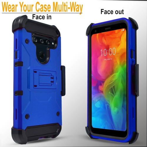 Pour LG K51 Coque Téléphone Antichoc Housse Ceinture Clip + Verre Trempé Protecteur - Photo 22 sur 37