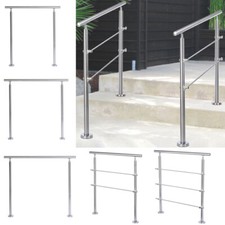 Stainless Steel Handrail Outdoor Deck Hand Rail Safe Grab Porch Step Railing Kit