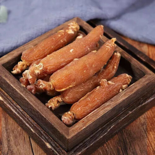 100 g Boutique Ginseng Rosso Coreano 6-7 anni Radici Interi Radice Ginseng Grado Premium - Foto 1 di 9