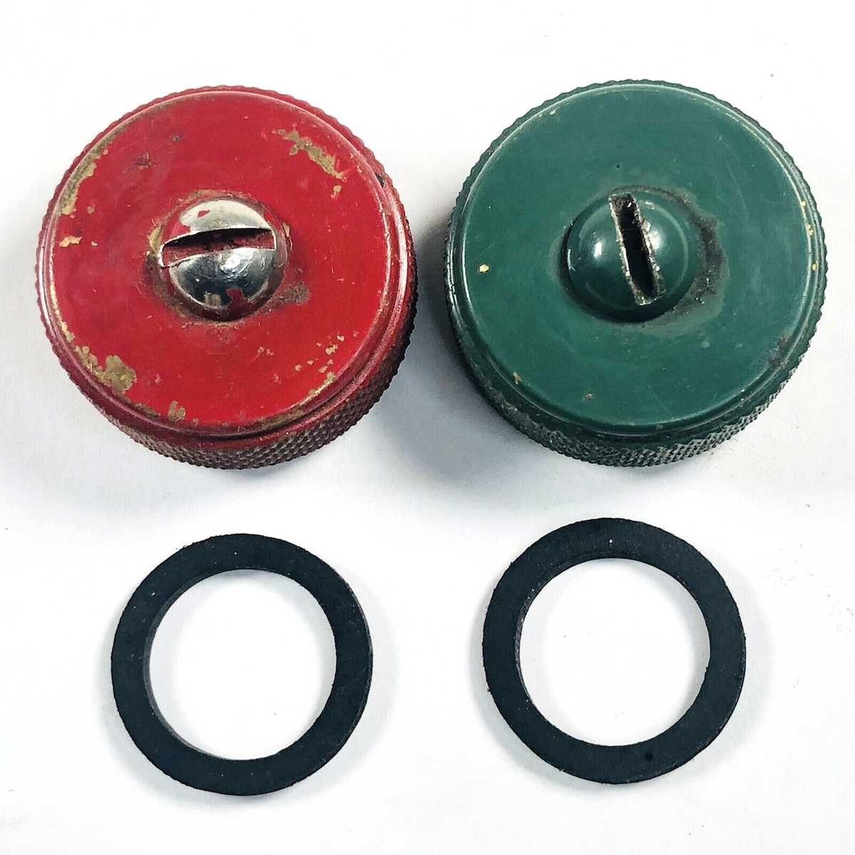 Two (2) Coleman #118B1361 Large 3 Piece Fuel Cap Gaskets - GASKETS