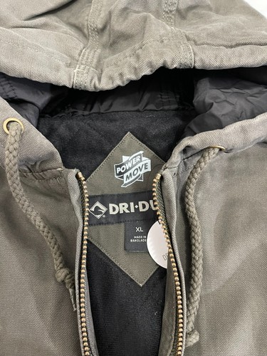 *NUEVO CON ETIQUETAS* Chaqueta de Trabajo Dri Duck Para Hombres Talla XL Laramie Lona Con Capucha 5034 Color Oliver - Imagen 5 de 11
