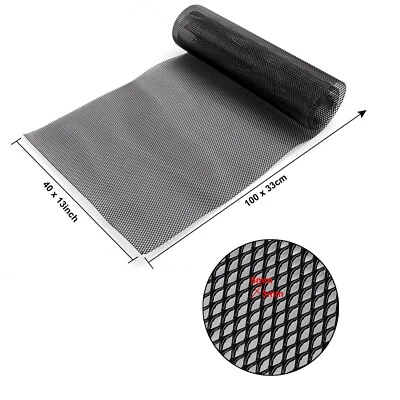 Universal Honeycomb Mesh Black Car Bumper Grill Net Vent Racing Grille UK