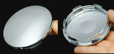 4 x68 mm Alloy wheel center caps universal rim  centre hub no logo Silver Chrome