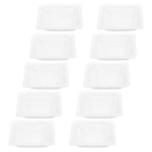 40 Pcs Petits Plateaux Plastique pour Balance Plastique tendance Carré Plastique Pesage Bateaux