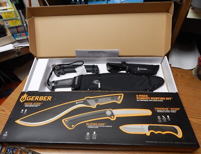 GERBER PURSUIT HUNTING KIT 3 PIECE SET NEW IN BOX LQQK