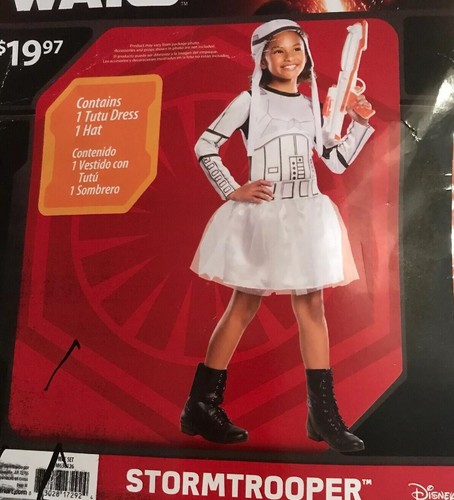 NWT Star Wars Stormtrooper Girls' Costume Size Large (10-12) Free S/H Defect - Picture 8 of 10