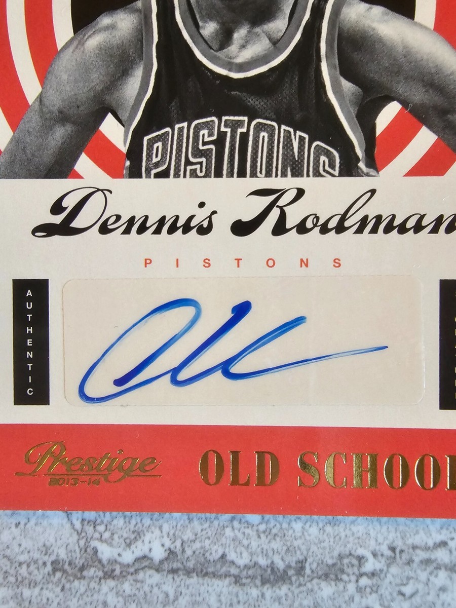 2013-14 Prestige Old School Autograph Dennis Rodman 25/25
