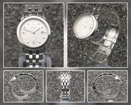 Accurist Watch, Round Silver Dial, Date Indicator, Stainless Steel Bracelet - Picture 11 of 11