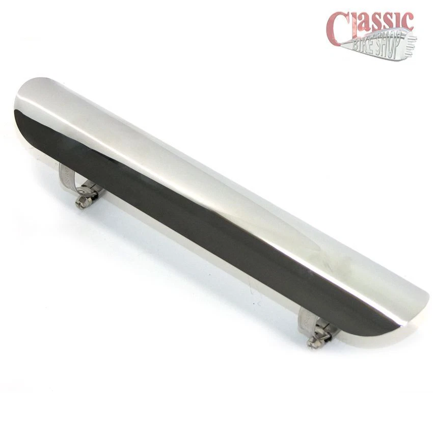 UNIVERSAL MOTORCYCLE EXHAUST PIPE HEAT SHIELD LEG PROTECTOR 12u0026#034; | eBay