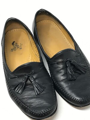 Magnanni Black Leather Slip-On Sz 9.5 M Mens US (102025  display picture 2