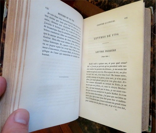 George Sand History of My Life Autobiography 1856 lovely 5 vol. leather set - Bild 4 von 7