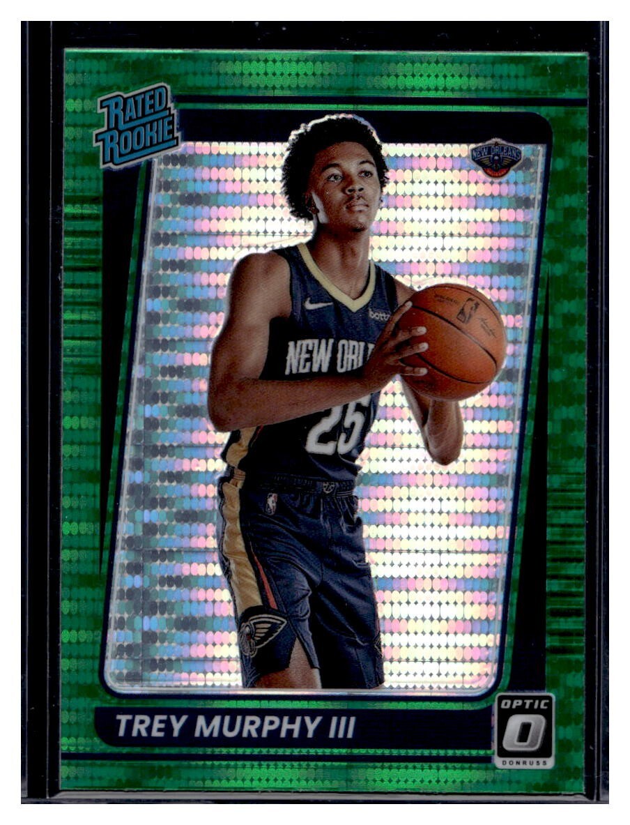2021-22 Panini Donruss Optic Green Pulsar Prizm #178 Trey Murphy III RC
