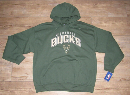 Milwaukee Bucks Vintage Style NBA Team Hoodie Jacket Men's size 2XL