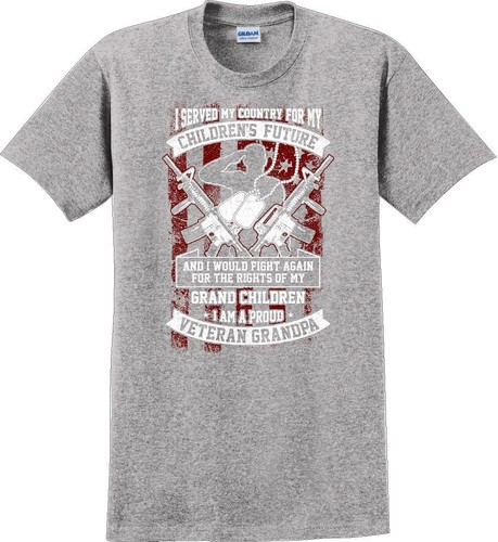 I Served My Country Veteran Grandpa, Veterans day Soldier USA Support T-Shirt - Picture 8 of 15