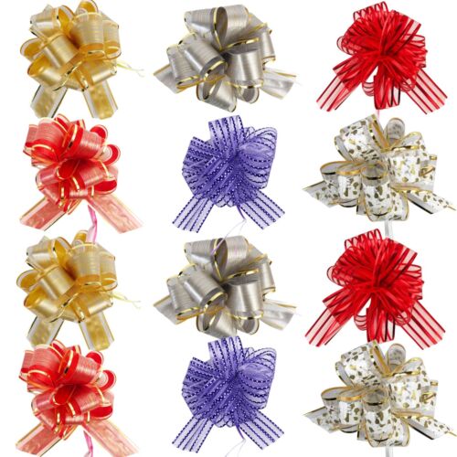Allgala 12-pc 6" Large Everyday Pull Bows, Various Designs Available