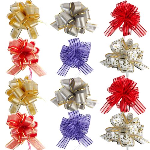 Allgala 12-pc 6" Large Everyday Pull Bows, Various Designs Available - Afbeelding 1 van 44