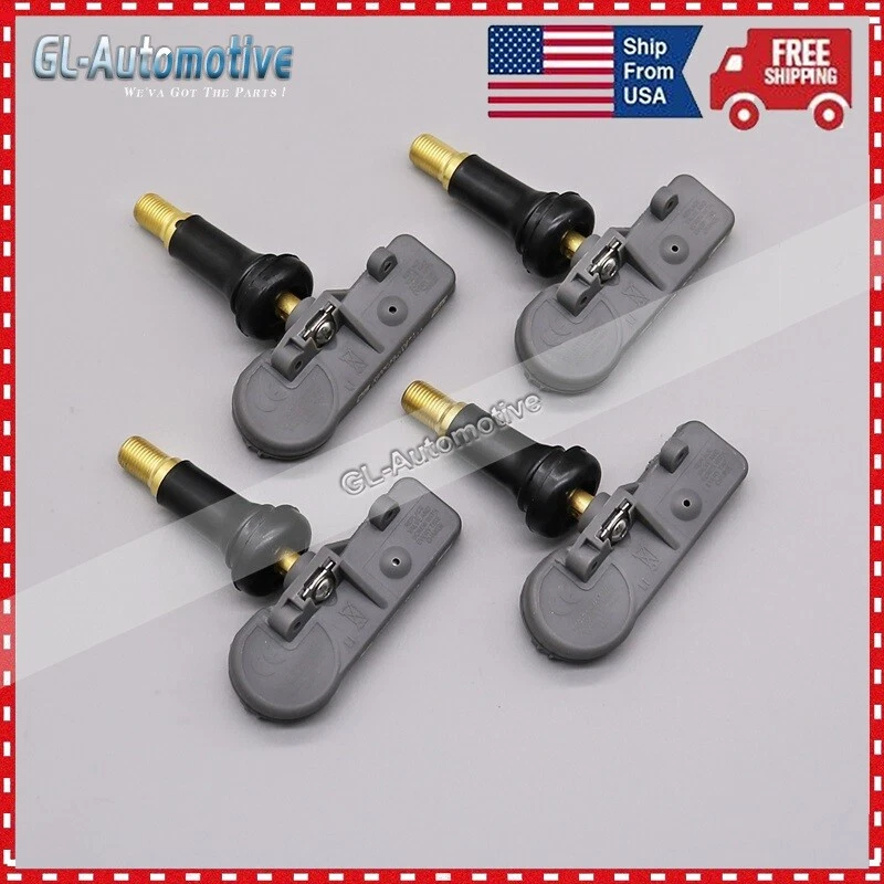 Paquete de 4 sensores de neumáticos 433 MHz TPMS 68241067AB para Jeep Grand Cherokee 2011-2016 Foto 2 de 4