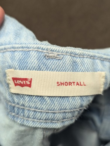 Levis Jean Denim Rainbow Strap Children Girls Shortall Shorts Overall 10 REG - Picture 6 of 6