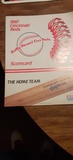 1987 cincinnati reds score card