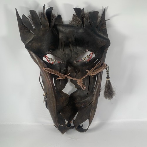 Leather Mask Decorative Wall Hanging Tree Roots Cave Creek Arizona AZ Tribal - Picture 7 of 14