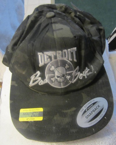 1 Detroit Pistons NBA Bad Boys Snapback Hat The Classics Yupoong Black Camo VTG