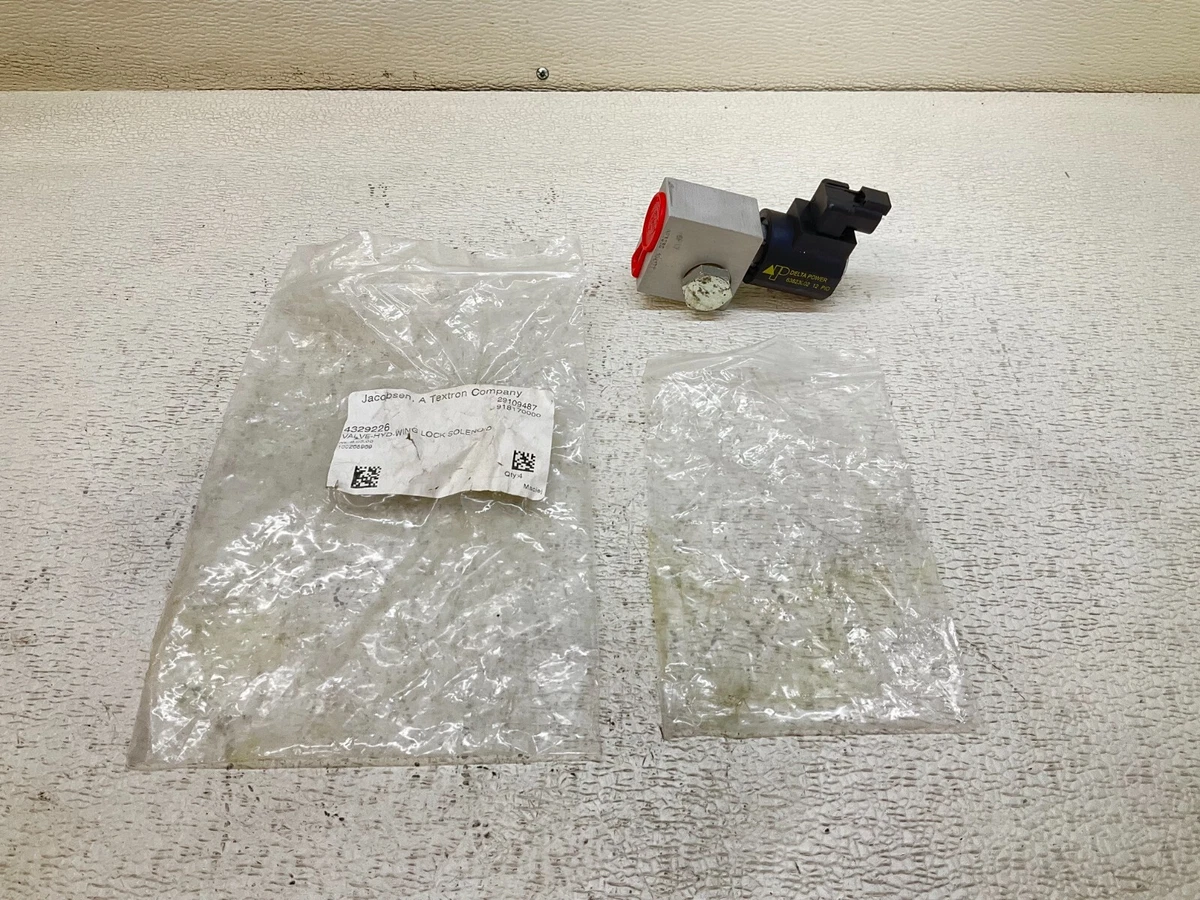 Jacobsen 4329226 Hydraulic Wing Lock Solenoid Valve 63823002 New 