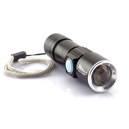 Mini Q5 Led flashlight torch lights Flash Light Usb Rechargeable battery Lamp - Picture 6 of 8