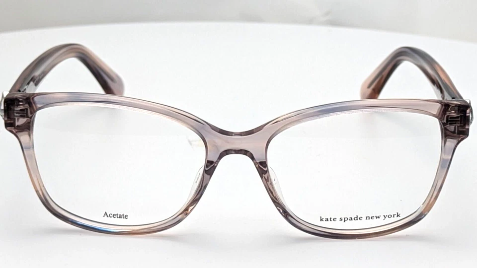 Óculos femininos Kate Spade Reilly/G 3XJ retangular azul blush chifre cristal 51mm - Imagem 2 de 4