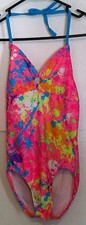 The Children's Place girls size 12 Pink 1 pc Swimsuit bathing suit Pretty j204