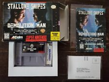 Demolition Man SNES Super Nintendo COMPLETE CIB W/ EXTRAS!