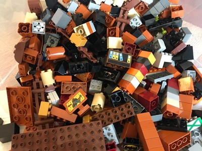 Lego Duplo Fort Castle Grey Browns Darker Lot 100 Random Parts