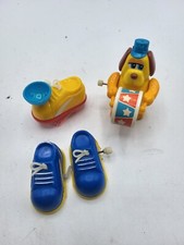 Lot of Vintage Tomy Wind-Up Toys Walkers Shoes Sneakers Dog Marching Band 1980s