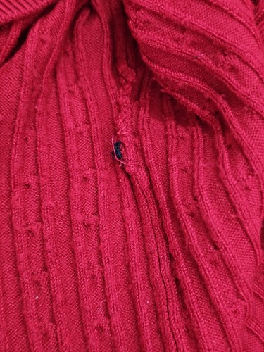Tommy Hilfiger Red Size Small UK 8-10 Womens Jumper Sweater Top Cardigan - Picture 7 of 10