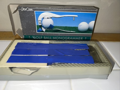 Vintage Star Case Golf Ball Monogrammer Three Letter - Picture 4 of 5