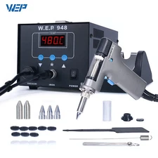 WEP 948 Desoldering Station Electric Sucntion Tin Gun Vacuum Pump Melt Tin Tool