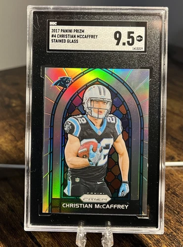 2017 Panini Prizm STAINED GLASS Christian McCaffrey SSP RC!  Case Hit! Clean! 🔥