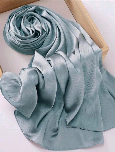 Nuevo Lujo Premium Suave Exuberante Bufanda de Seda Hijab Elegante Envoltura Lisa Chal Sarong Reino Unido - Imagen 5 de 94