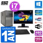 PC tour DELL 7020 Bildschirm 19 " Intel i7-4770 RAM 16Go SSD 480Go Windows 10
