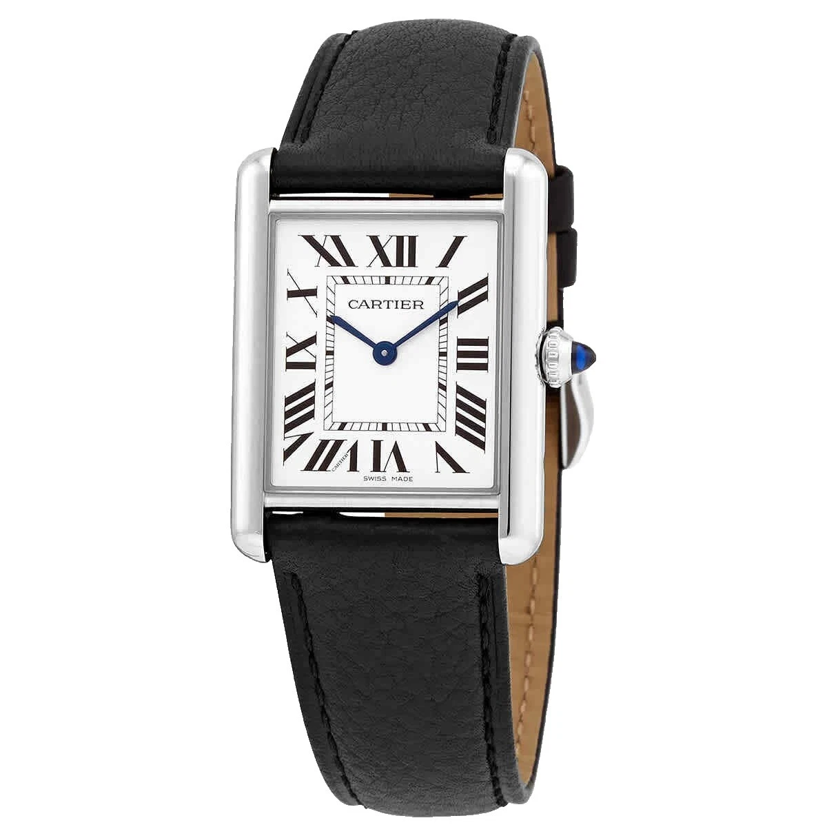 Cartier Tank Stainless Steel Case Quartz Wristwatches