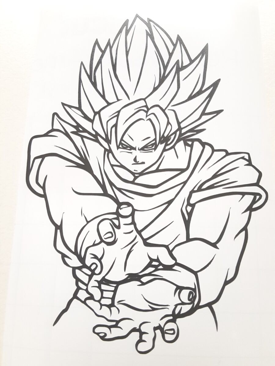 Line art Goku Drawing Dragon Ball Super Saiyan, goku, white, face