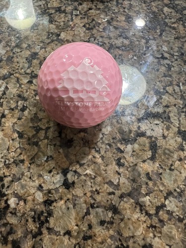 LOGO GOLF BALL-(1) ORIGINAL HANNA-BARBERA JELLYSTONE PARK-PINK BALL-OLDER LOGO‼️ - Picture 2 of 2