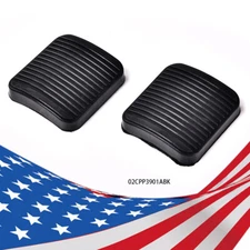 2Pcs Brake And Clutch Pedal Pad Kit Fit For Jeep Wrangler YJ TJ Cherokee XJ-Blac