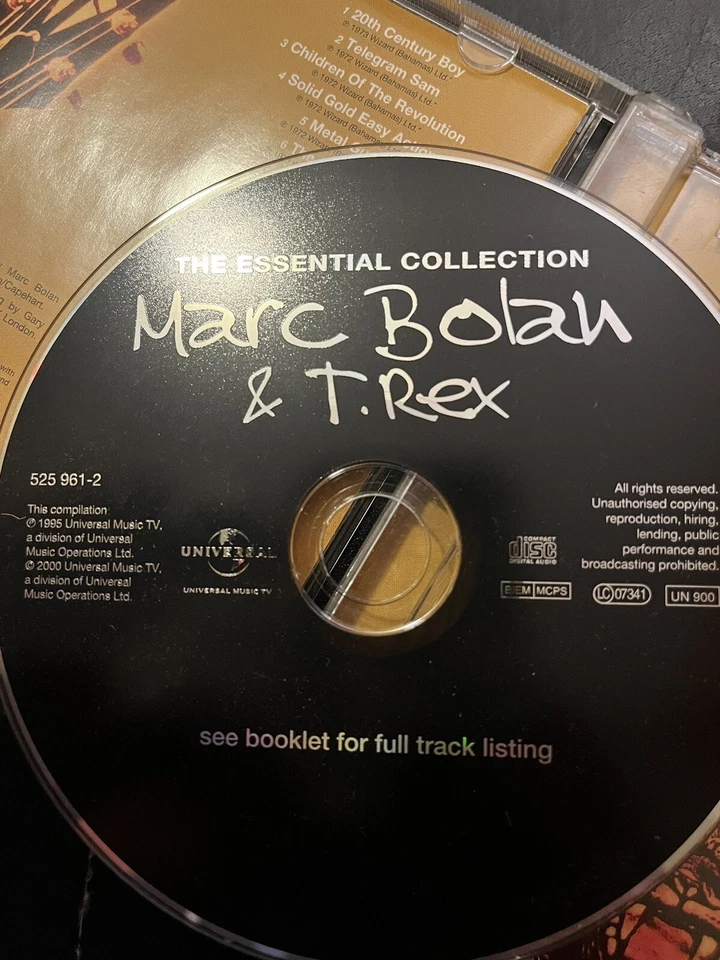 Marc Bolan +T Rex ESSENTIAL COLLECTION Used 24 Track Greatest Hits Cd Glam Rock - Image 3 of 3
