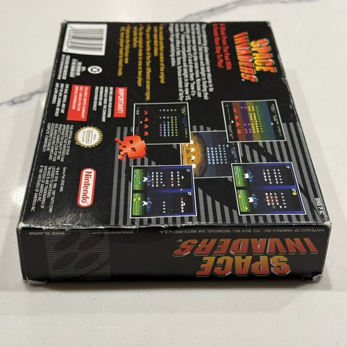 Space Invaders (SNES, 1997) Authentic CIB Box No Manual TESTED FAST SHIPPED - Picture 13 of 22