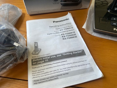 Panasonic KX-TG8061E Cyfrowy telefon bezprzewodowy z automatyczną sekretarką, w pudełku - Zdjęcie 6 z 14