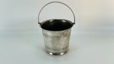 Electro Plated Nickel Silver Bucket EPNS Vintage Decorative
